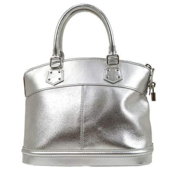 Louis Vuitton Lockit Pm Tote Handbag Argent Suhali - Picture 2 of 6